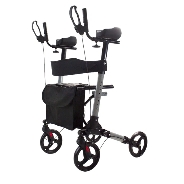 Eroute Faltbarer Rollator mit Sitz – 360° Schwenkräder, Ergonomische Handbremsen