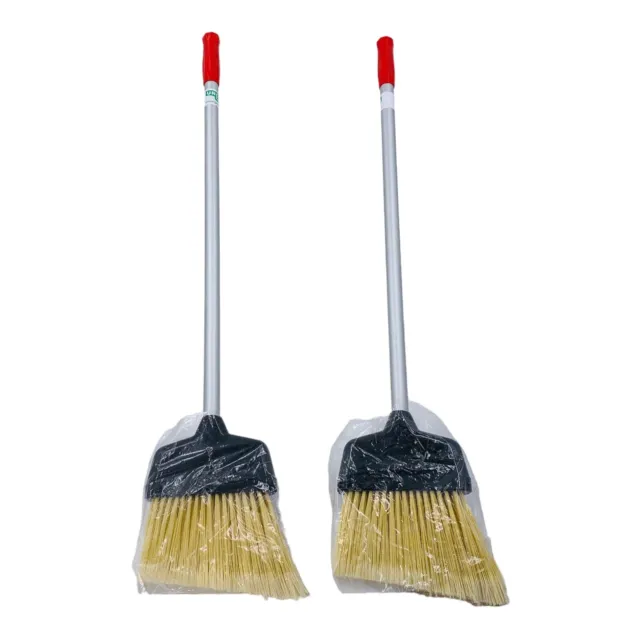 Lot of 2 Unger Lobby Broom Angled Bristles Total Height 34"