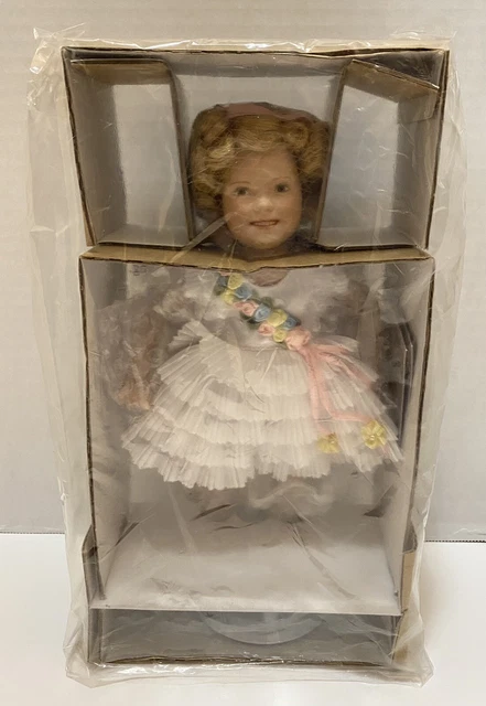 Shirley Temple "Baby Take A Bow" Classics 10" Porcelain ￼Doll Stand Danbury Mint