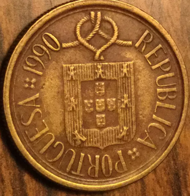 1990 Portugal 5 Escudos Coin