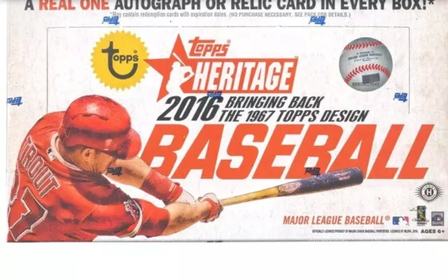 2016 Topps Heritage Base Cards 1 To 200 U-Pick Complete Your Set