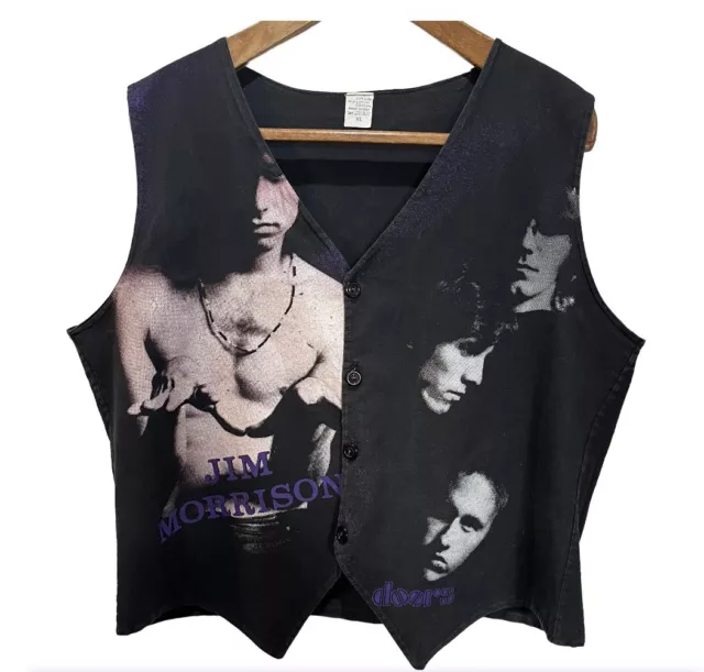 The Doors - XL Jim Morrison - seltene Vintage Konzert Gig coole Weste Weste Weste