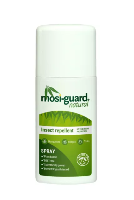 Repelente natural de insectos MOSI GUARD 8 horas en aerosol 75 ml