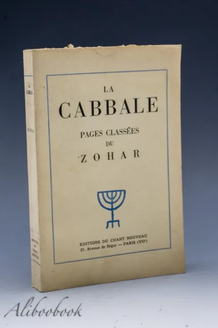 ZOHAR - La CABBALE - EO 1946 - Numéroté