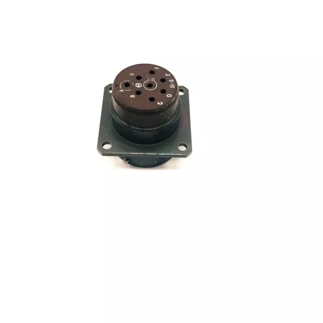 Burndy MS3122E16-8P Circular MIL Spec Connector Receptacle  8 Position