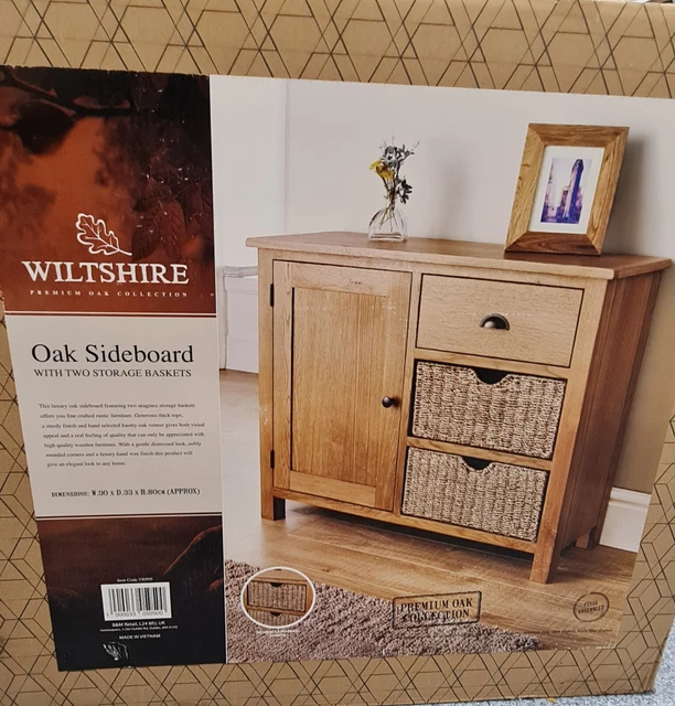 B&m wiltshire oak shop tv unit