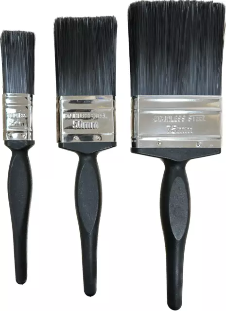 Multi Purpose DULUX Trade Quality Paint Brushes, Pack of 3