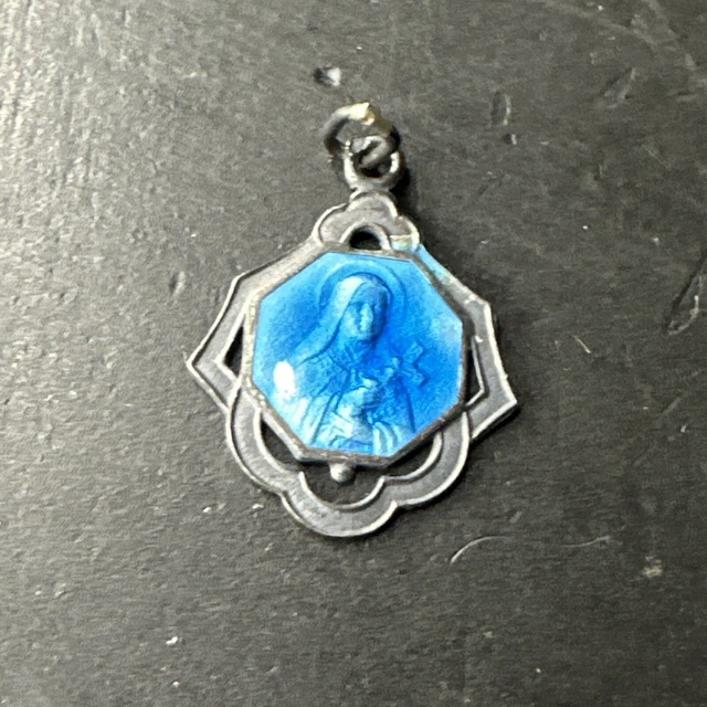 Pendentif Ancien En Argent Massif 925 - Breloque Art Nouveau, Style Monnaie