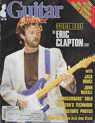 7/85 GUITAR PLAYER magazine  ERIC CLAPTON cover with flexi disc inside