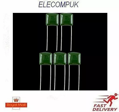 POLYESTER CAPACITORS. 100V. 5% TOLERANCE. 30 VALUES. 470 pf - 470 nf. 1-10 Pcs.