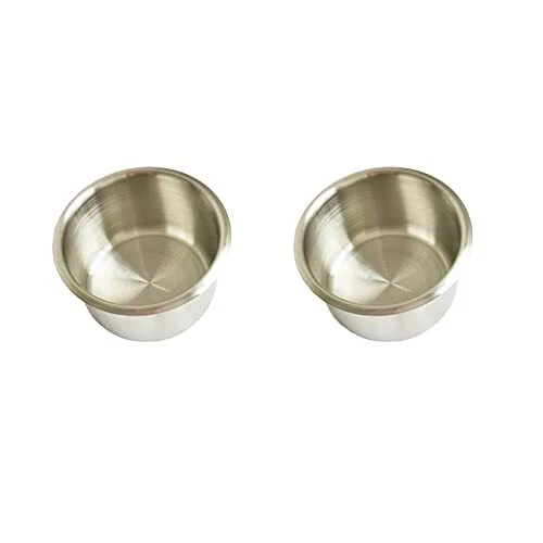 3.5 inches Jumbo Stainless Steel Drop-in Cup Holder 2 Pieces