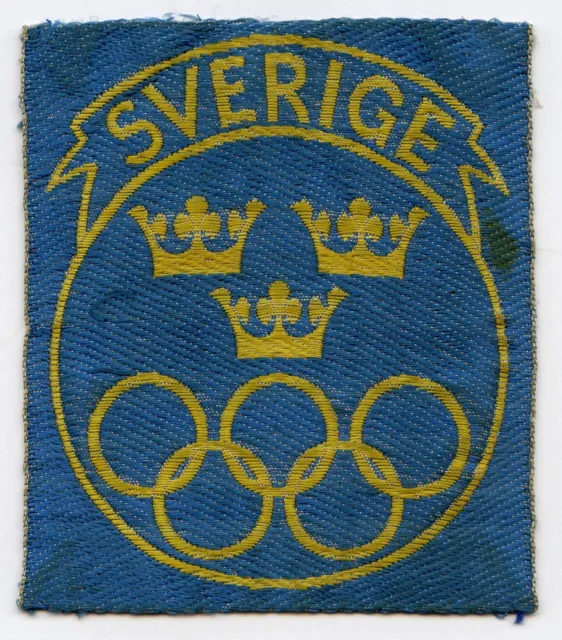 Sweden NOC Official Olympic Games Participant Patch Badge Nice Grade !!
