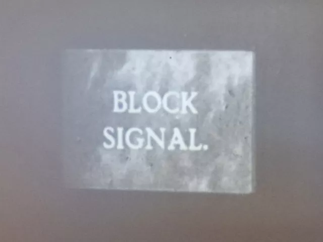 The Block Signal 1926 Standard 8 Std 8Mm B/W Silent 2 X 400Ft Cine Film
