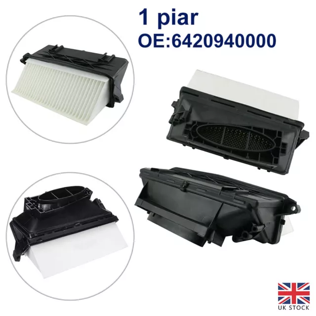 2x Left & Right Air Filters A6420940000 For Mercedes 300/350 CDI Engine UK