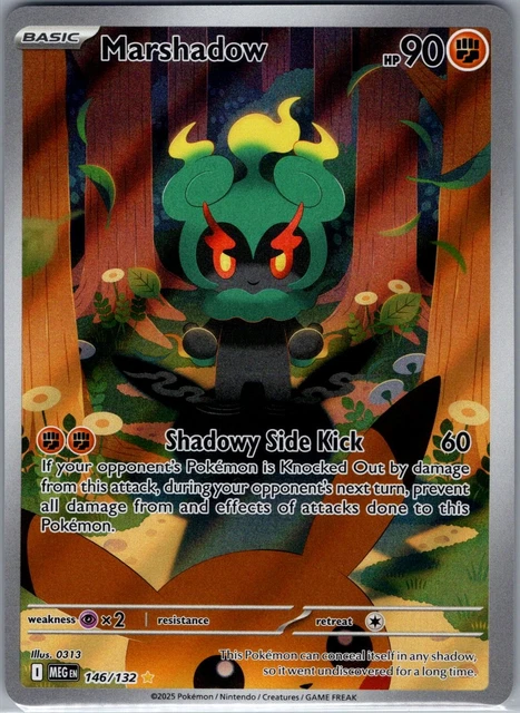 Marshadow Card MARSHADOW 146/132 ME01: Mega Evolution - Pokemon Card - NM $58.88 ...