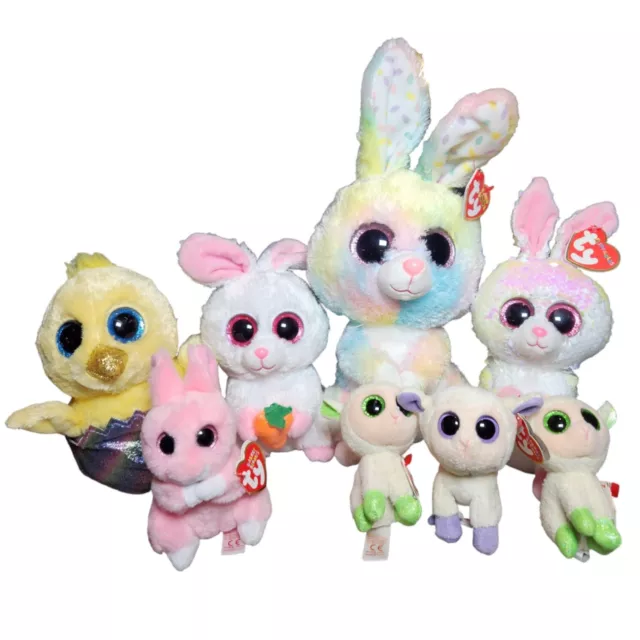 Ty Beanie Boos Easter Plush Lot Megg Brunch Bubby Bubble Jasper Lily LaLa Basket Ty Beanie Boos Easter Plush Lot Megg Brunch Bubby Bubble Jasper Lily LaLa Basket