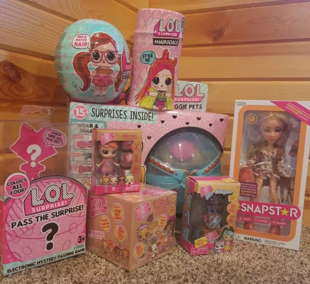 Girls LOL Surprise  Boxy Girls Snapstar 8 Piece Lot New  Sealed Toys Birthday