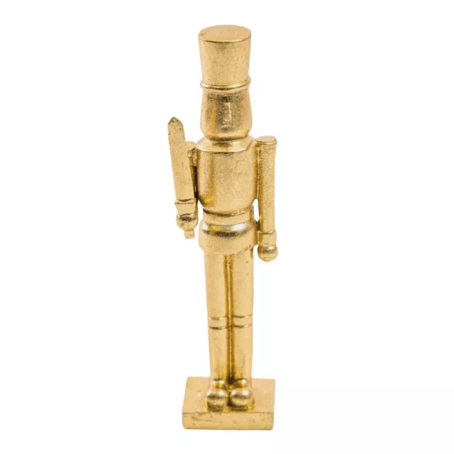 Antique Gold Nutcracker Small Christmas Ornament Statue 25cm