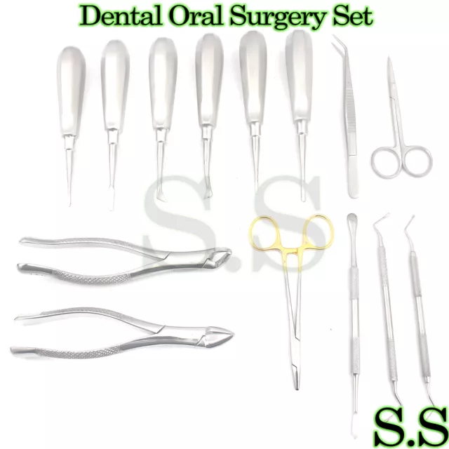 Apical Extraction Instruments Dental Oral Surgery Set of 14 DN-514