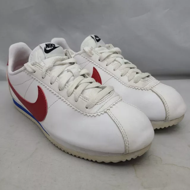 Nike Cortez Forrest Gump Athletic Shoes Size 8.5 Womens White Red Blue Sneakers