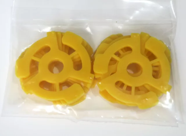 45 ADAPTER (10 Pack) Plastic Adapter for 45rpm 7" Vinyl Records (Spiders) NEW