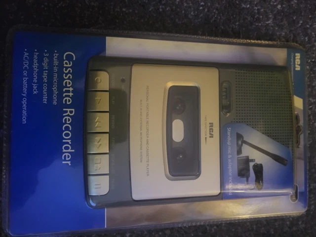 RCA RP3503 Cassette "Shoebox" Voice Recorder - NEW
