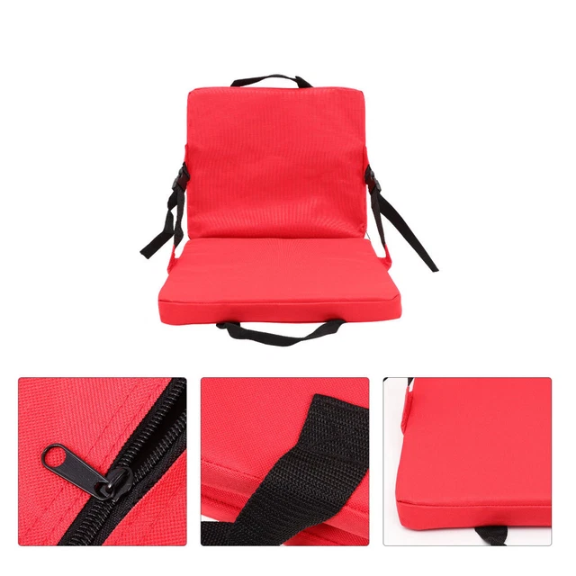 Cuscino Schiena Oxford Tessuto Stadio Sedia Imbottito Cuscino Rosso