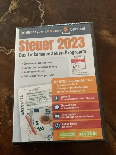 ALDI STEUER 2023 EinkommensteuerProgramm CD oder Download EUR 12,50