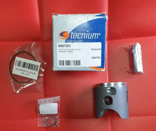 Kit Piston Forge Tecnium Ø 53.97 Cote C Honda Cr125R 1992 / 2003