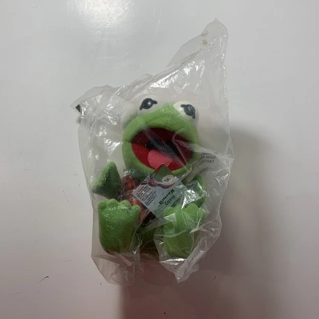 1987 McDonalds Christmas Baby Kermit The Frog PLUSH Jim Henson Muppet Babies Vtg