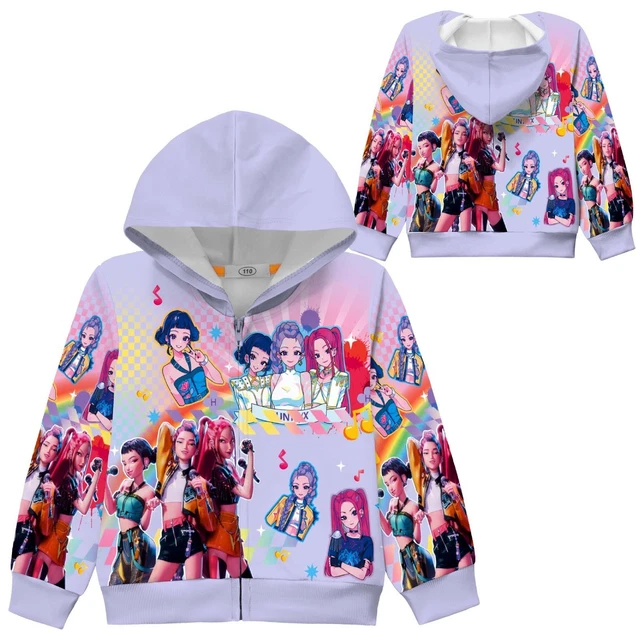 K-Pop Demon Hunters Sweatshirt Girls Cartoon Graphic Prints
