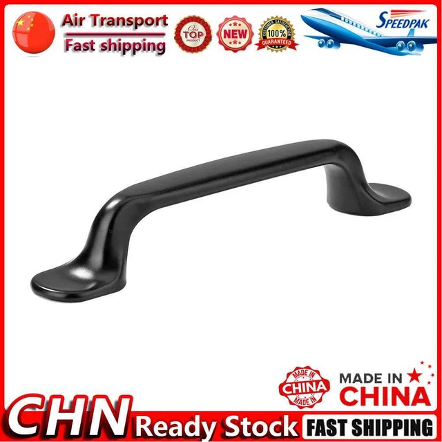 Black Alloy Cabinet Handles Kitchen Cupboard Furniture Drawer Hardware (B) Fr