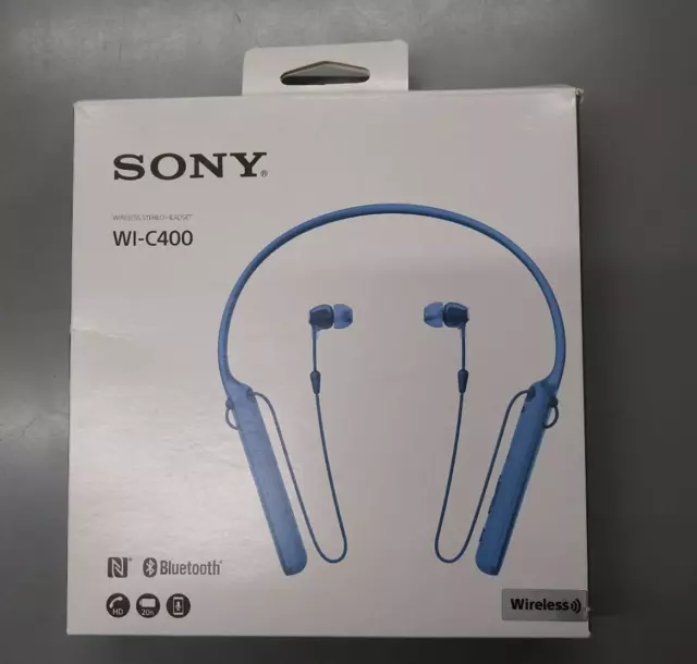 SONY WI-C400 Bluetooth sans Fil Stéréo Écouteurs Bleu 2