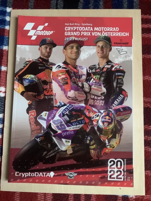 Moto GP Austria Red Bull Ring Moto GP 2022 Programme, Ducati, Yamaha, Aprilia