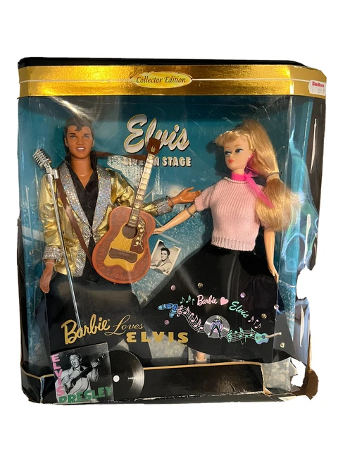 1996 Barbie Loves Elvis Collector Edition Mattel 2 Pc Doll Set NIB Sealed