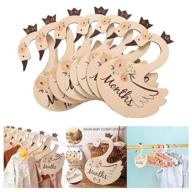 7Pcs Home Storage Baby Closet Dividers  Newborn to 24 Months Cloth