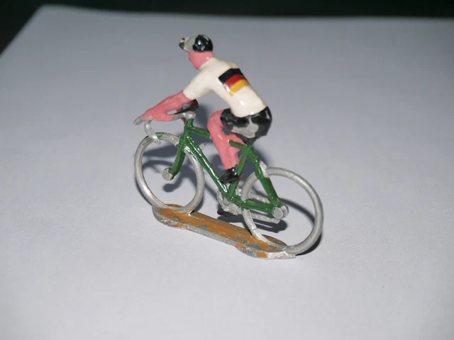 Lot 4 Figurines Coureurs Cyclistes Quiralu Aludo - Aluminium - Vers 1950