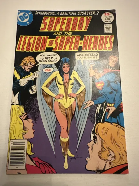 SUPERBOY Legion of Super-Heroes 226 1st Appearance of Dawnstar VF+ (8.5) 1977 DC