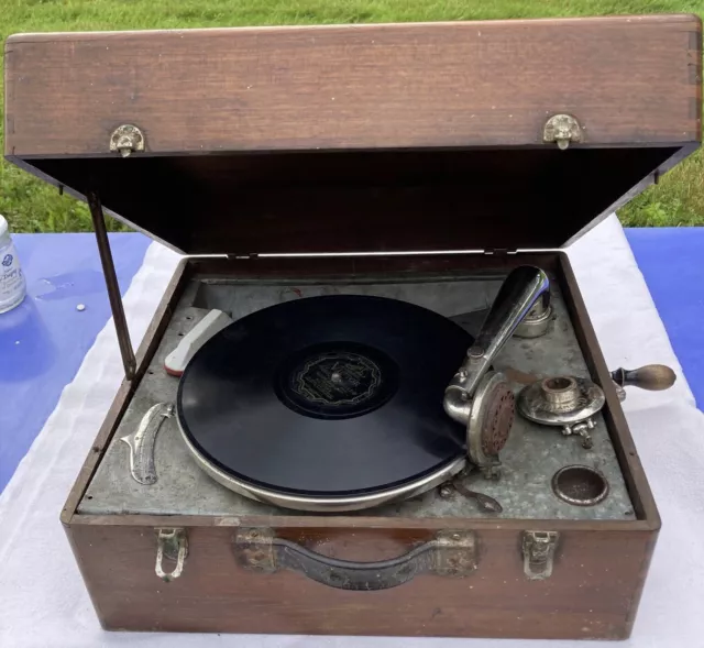 Gramophone phonograph Pathé DIAMOND pour pièces ou restauration  fonctionnel !