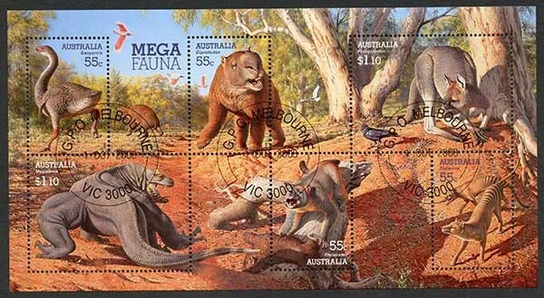 Australia SGMS3086 2008 Mega Fauna Miniature Sheet Fine Used