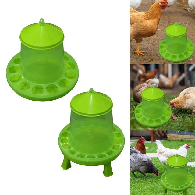 HOARBOEG Distributeur de Nourriture en Plastique Poignée de Couvercle pour Poules Poules Volailles