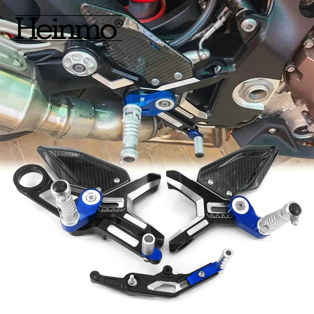 FOR S1000RR M1000RR 20192024 Carbon Fiber Adjustable Rearset Foot Peg