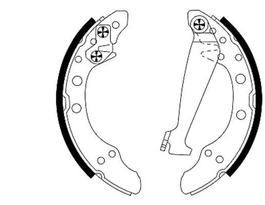 Mintex MFR373 Rear Axle Brake Shoe Set Fits Audi Seat Skoda VW