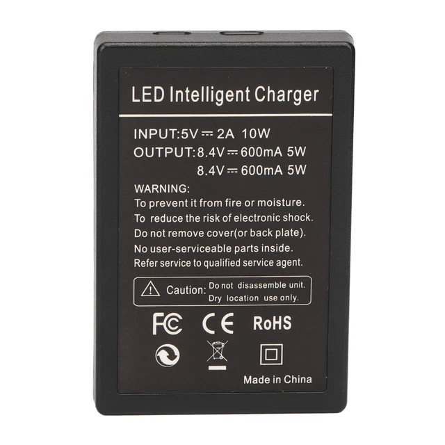 Cámara USB 5V Cargador de batería Carga doble para carga NP FZ100 Batería A7M4