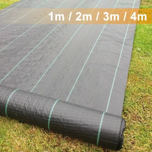 Heavy Duty Weed Control Fabric Membrane Garden Ground Cover Mat Landscape Sheet