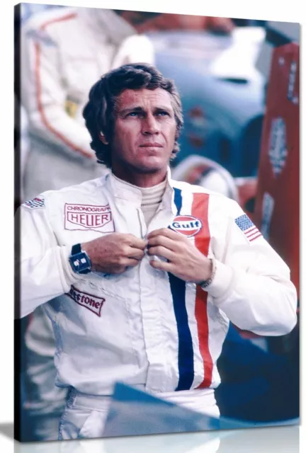 Steve Mcqueen Le Mans Canvas Wall Art Picture Print