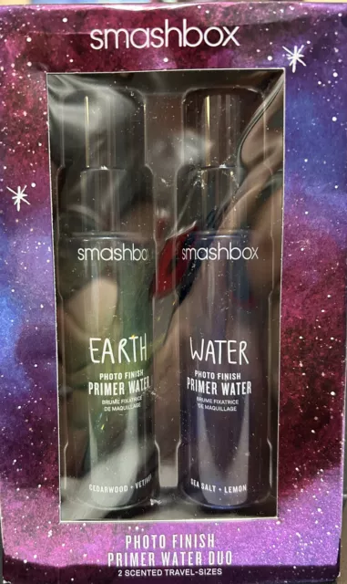 Smashbox Foto Acabado Primer Agua Dúo Agua y Tierra - NUEVO EN CAJA - Viaje 1 oz