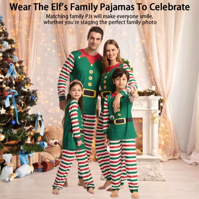 Family Outfits Tracksuit Holiday PJs Christmas Pajamas Set Nightwear Sleepwear