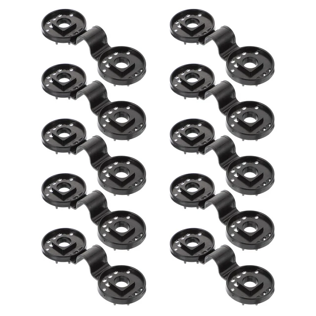 25 pcs Schatten Stoffclips UV resistente Sonnenschutznetz Clips runden Schatten