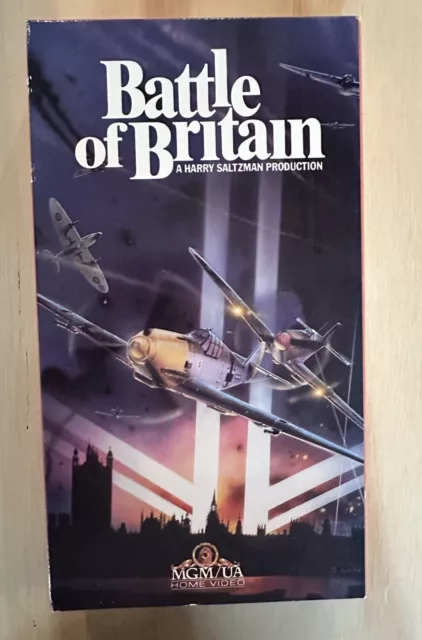 Battle For Britain VHS - Michael Caine + Robert Shaw + Harry Andrews - MGM / UA
